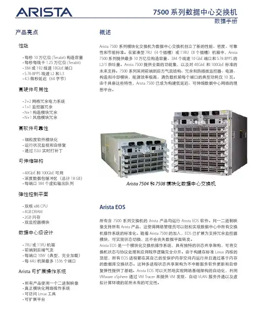 Arista 7500产品介绍