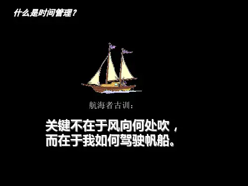 如何进行时间管理ppt页