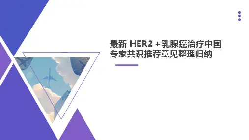 最新-HER2+乳腺癌治疗中国专家共识推荐意见整理归纳!