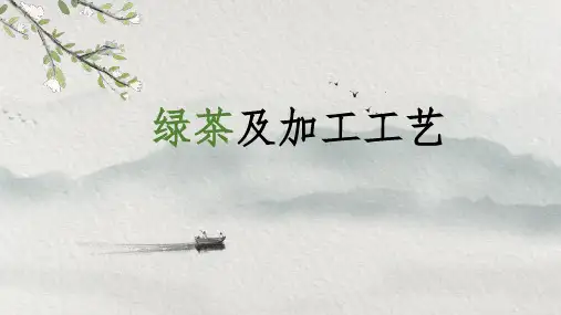 绿茶及加工工艺
