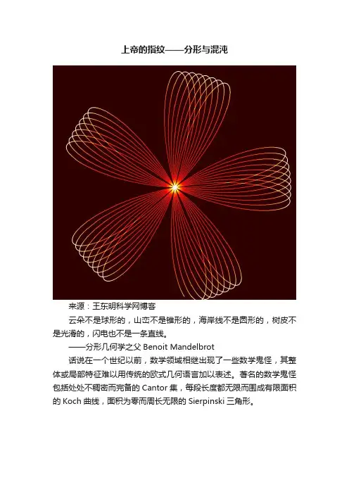 上帝的指纹——分形与混沌