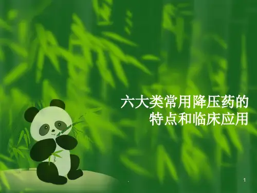 常用降压药ppt医学课件