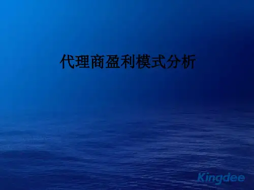 代理商盈利模式分析ppt课件
