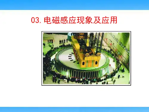 电磁感应现象及应用(高中物理教学课件)