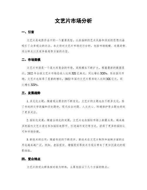 文艺片市场分析