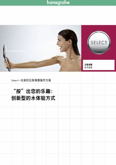 hansgrohe 产品指南 选择—汉斯格雅的全新操作方案说明书