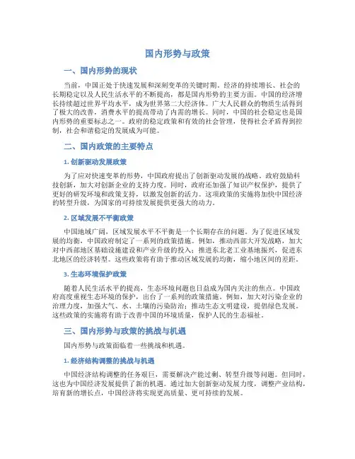 国内形式与政策