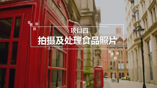 项目四 拍摄及处理食品照片