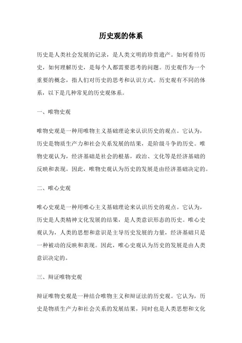 历史观的体系