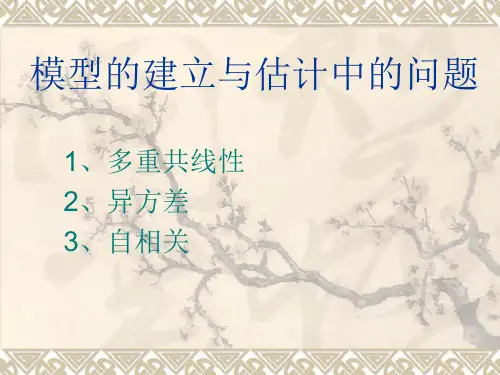 异方差自相关共线性