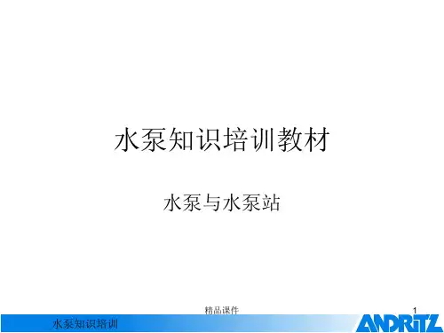 水泵知识培训教材.ppt