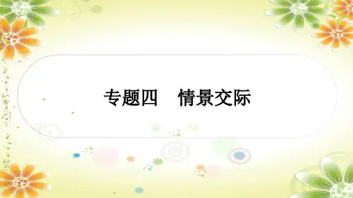 中考英语课件 专题四+情景交际课件