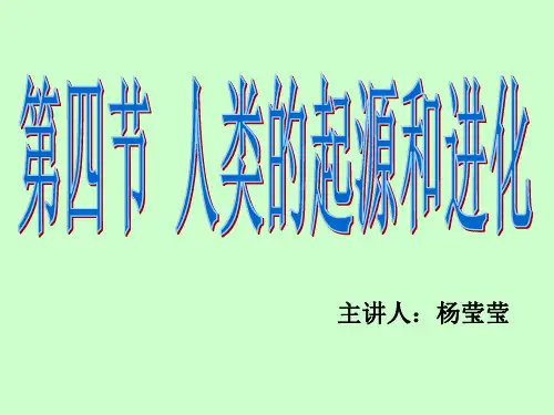 16.4人类的起源和进化