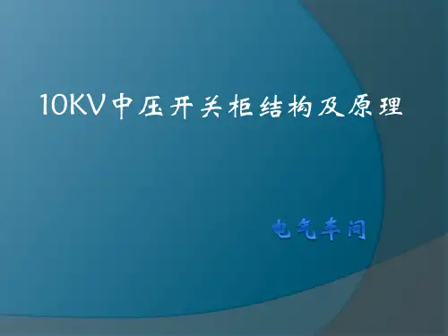 10KV中压开关柜结构