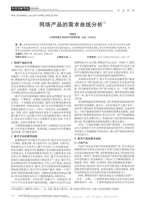 网络产品的需求曲线分析