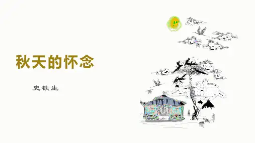 第5课《秋天的怀念》课件(共24张ppt) 2023-2024学年统编版语文七年级上