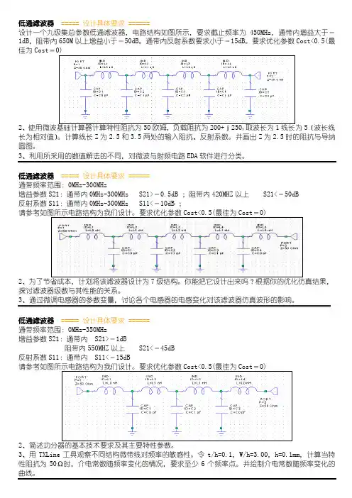 圆图。通带频率范围：0MHz-300MHz反射系数S11