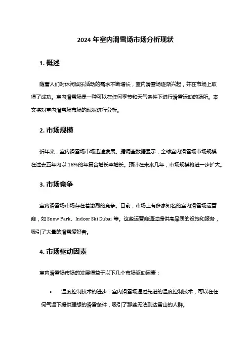 2024年室内滑雪场市场分析现状