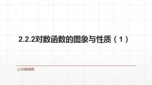 对数函数的图象与性质(第一课时)