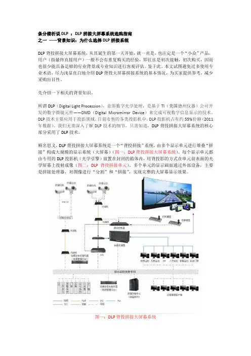 条分缕析说DLP--DLP大屏幕拼接系统选购指南