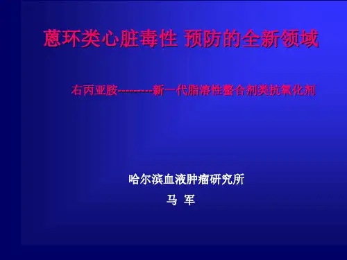 蒽环类药物心脏毒性