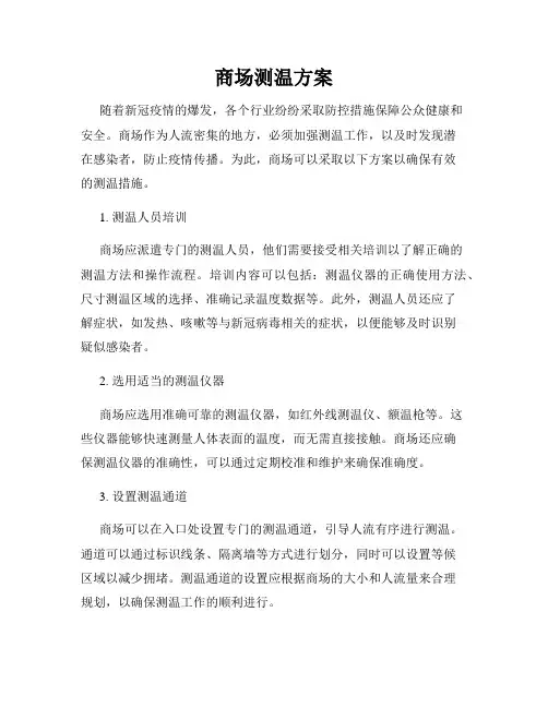商场测温方案