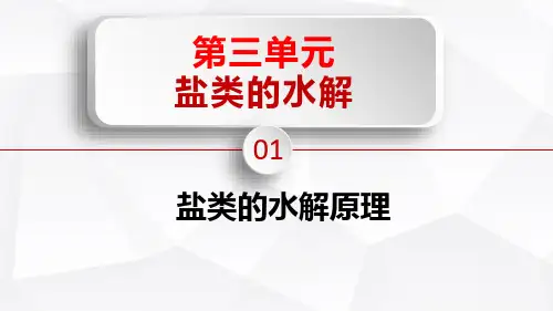 盐类的水解(第1课时 盐类水解的原理)(课件)高二化学(苏教版2019选择性必修1)