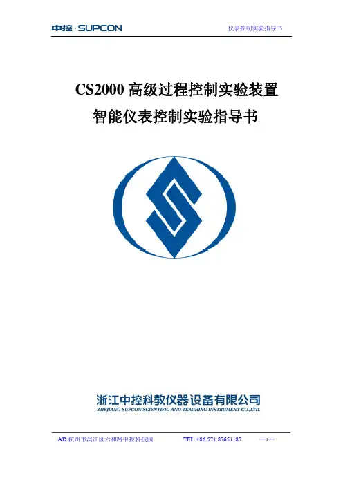 CS2000仪表实验指导书