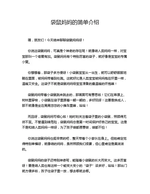 袋鼠妈妈的简单介绍
