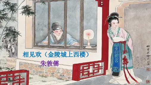 相见欢(金陵城上西楼)课件
