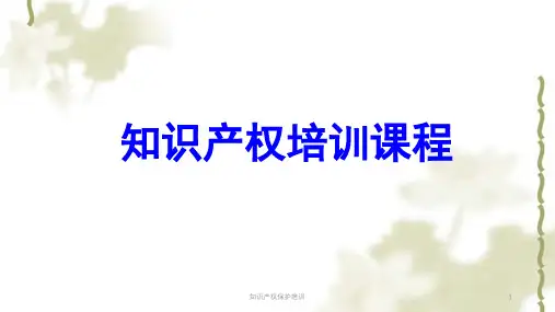 知识产权保护培训课件