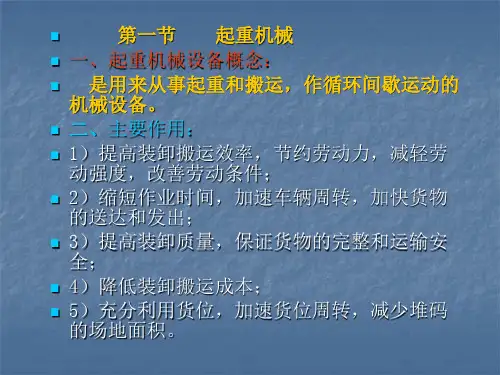 港口起重机械PPT课件