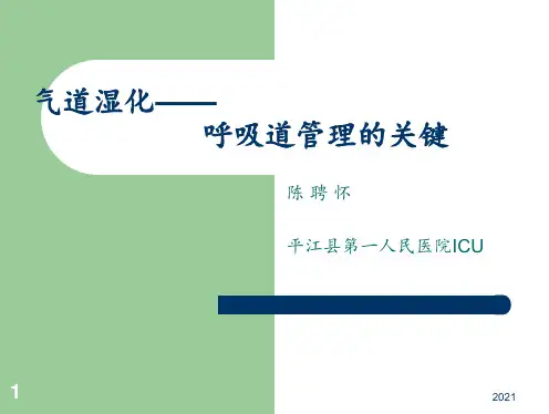 气道湿化——PPT课件