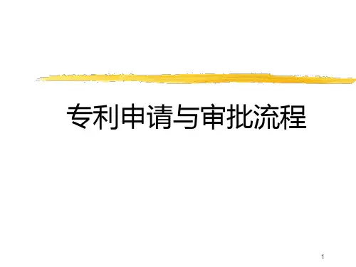专利申请与审批流程PPT课件