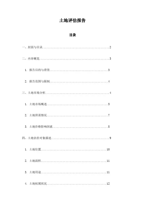 土地评估报告