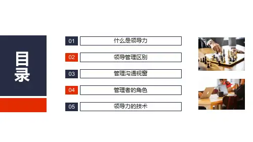 企业管理层培训领导力与领导艺术内容PPT演示