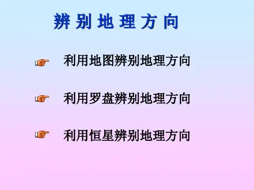 鲁教版高中地理必修一第一单元《单元活动辨别地理方向)优质课件 (共25张PPT)