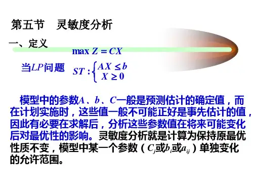 2.灵敏度分析1