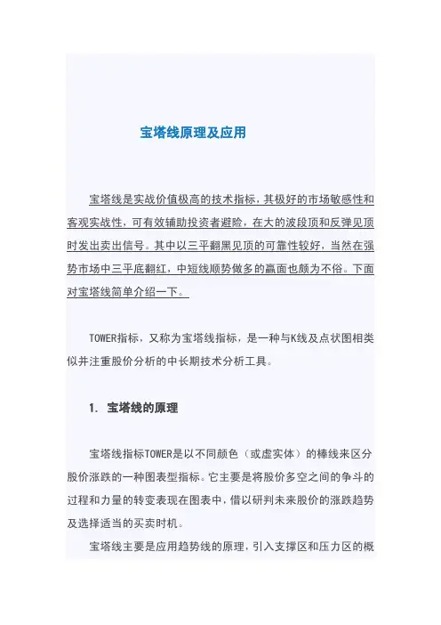 宝塔线原理及应用