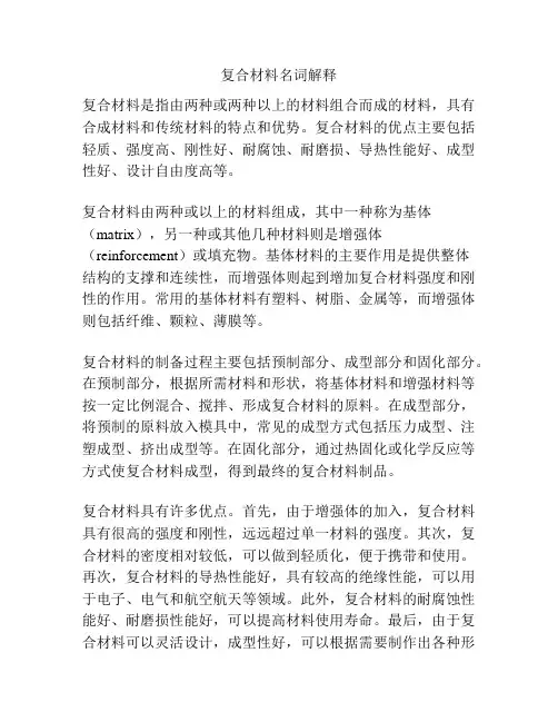 复合材料名词解释