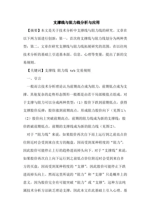 支撑线与阻力线分析与应用