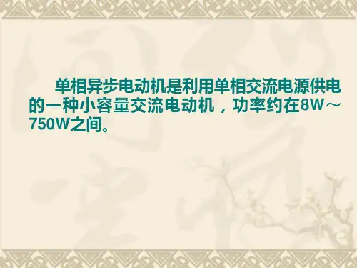 单相异步电动机ppt课件