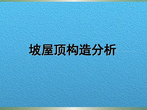 坡屋顶构造分析(清楚细致)