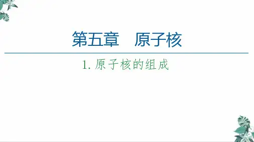 高中物理人教版《原子核的组成》PPT获奖课件