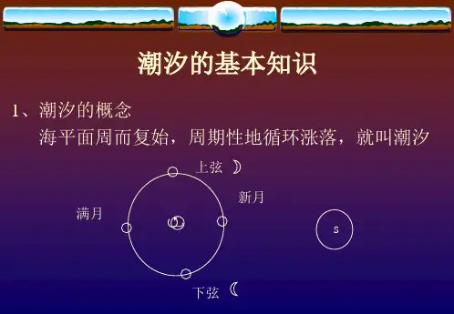 码头安全操作(潮汐)