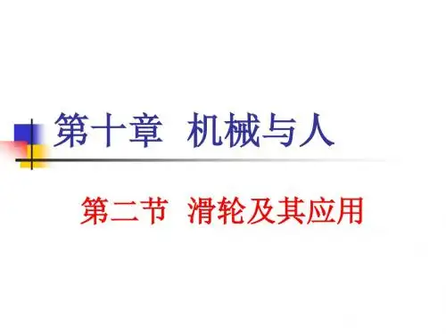 滑轮及其应用PPT课件