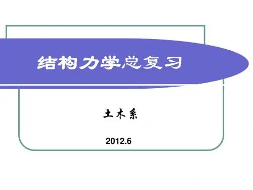 结构力学总复习2012
