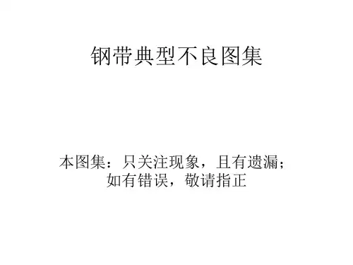 钢带表面缺陷PPT