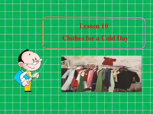冀教版英语七年级上册Lesson10ClothesforaColdDay课件