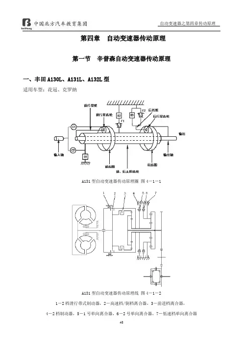 自动变速器教程 第四章 自动变速器的传动原理正版.